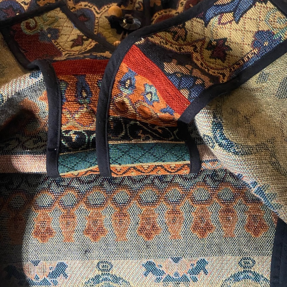 Flashback Tapestry Statement Embroidered Jacket 1… - image 3